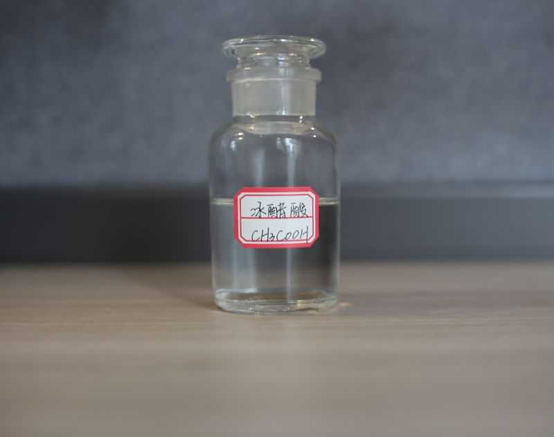 Glacial acetic acid - acetic acid - acetic acid product diagram